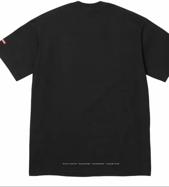 SS24 and T-shirt Black Space Tee Short S-XL Time Sleeve Tunnel Tunnel White 0708